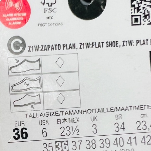 ZARA Pink & Orange Pointed Toe Slingback Sandals (36) 6 NWT - Picture 9 of 9